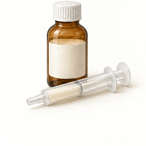 Illustrative oral suspension for Quillivant XR; not a product identification image